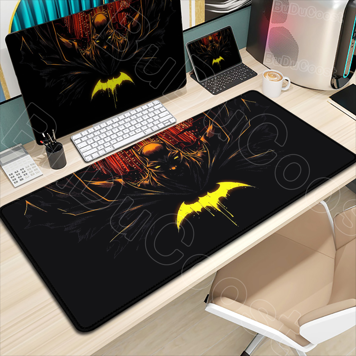 Pc Gaming Nzxt - B-Batman Mouse Pad HD Large Gaming