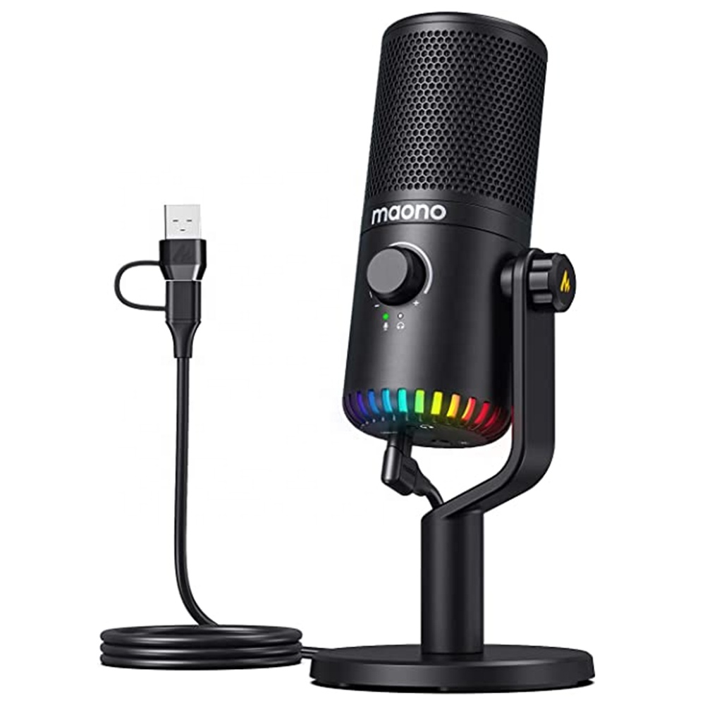 Pc Gaming Youtuber - MAONO PC Programmable RGB Gaming Microphone