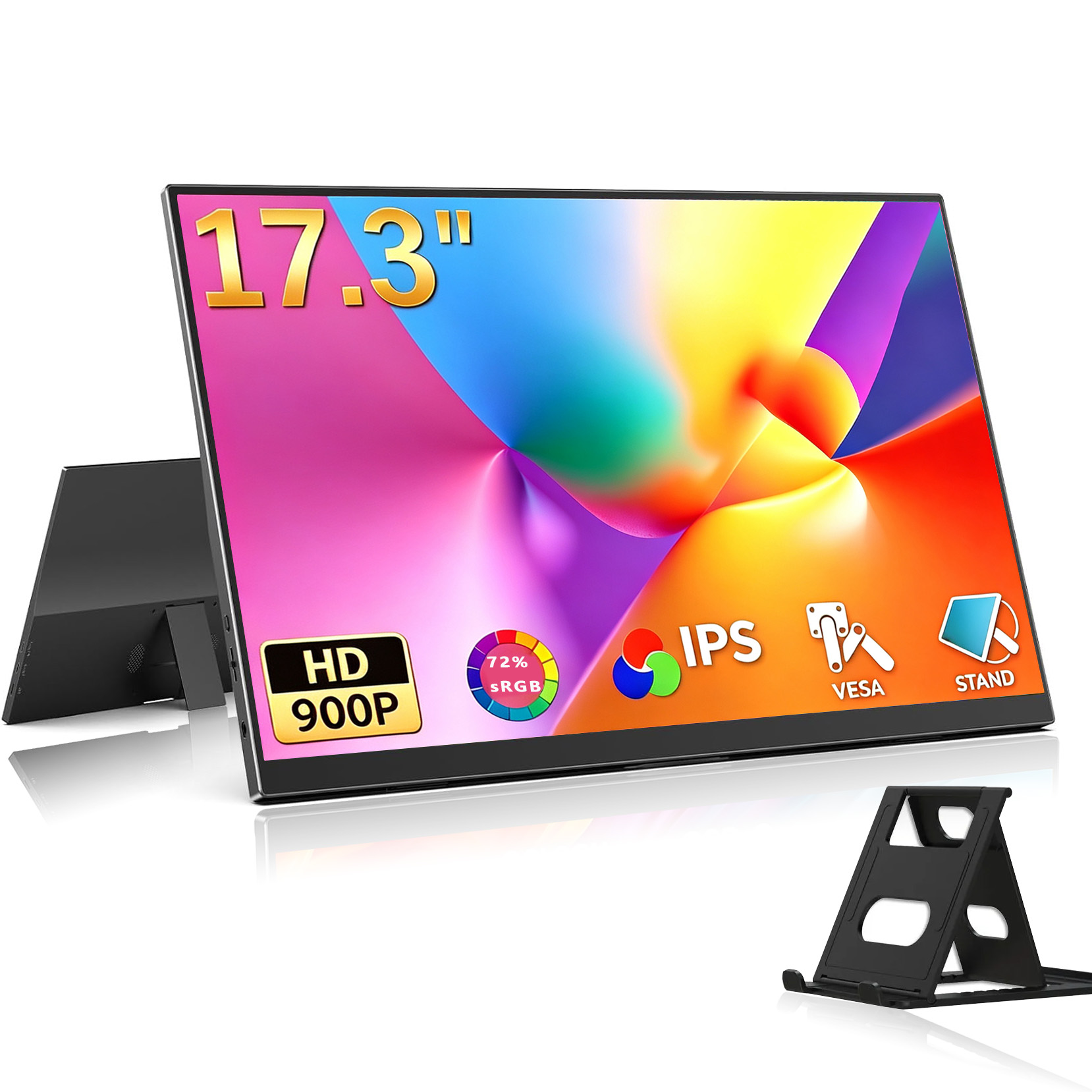 Gaming Speaker - 17.3 Inch Portable Monitor 1600*900P HD