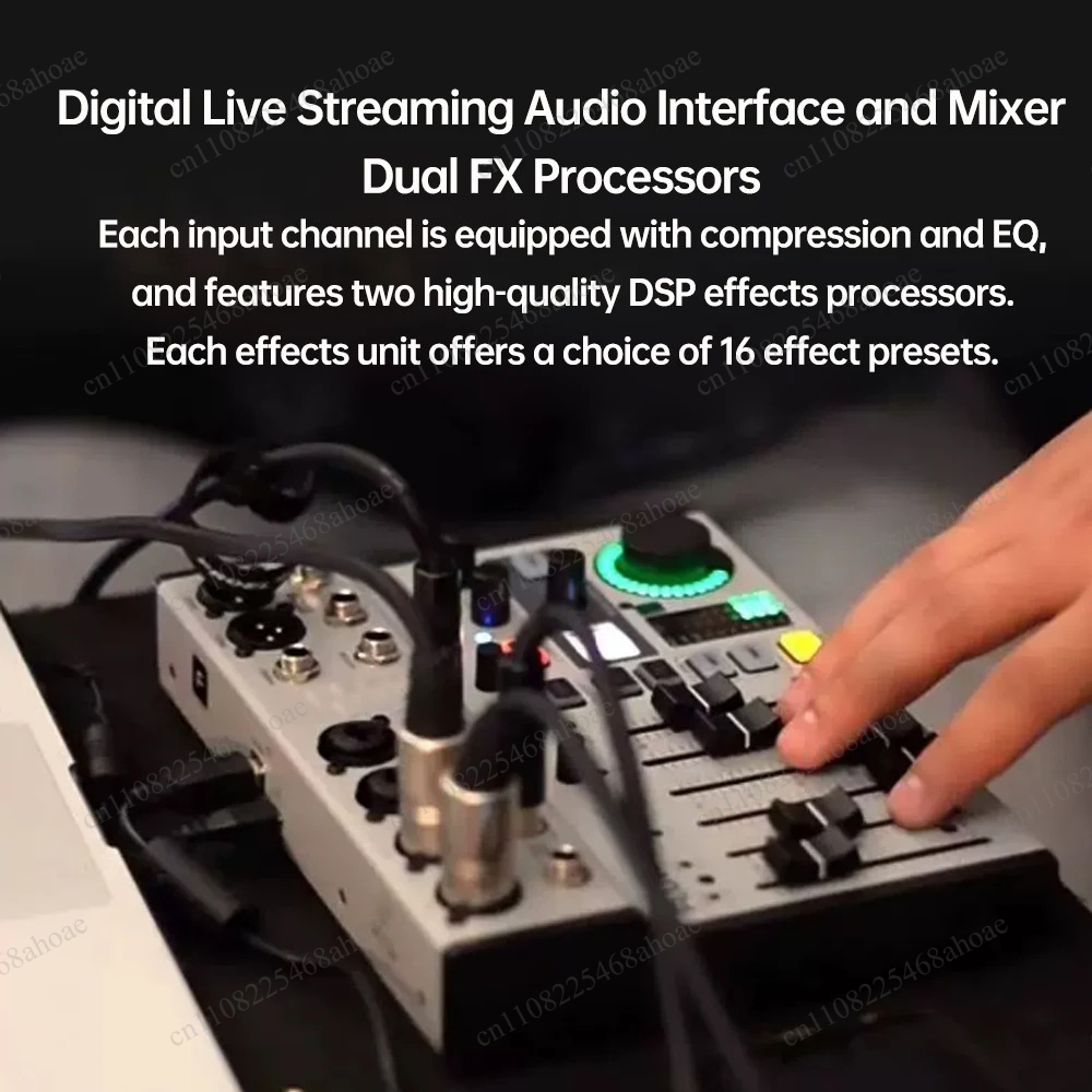 Sound Card Usb - 8‑Channel Portable Digital Audio Mixer, USB