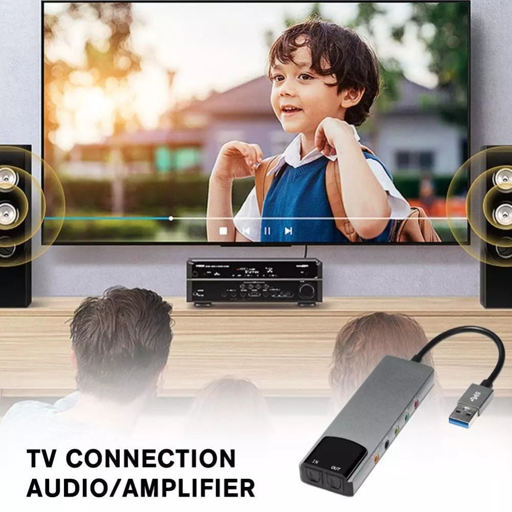 New USB Sound Card 7.1 5.1 Cha - đánh giá và giá Sound Card Usb