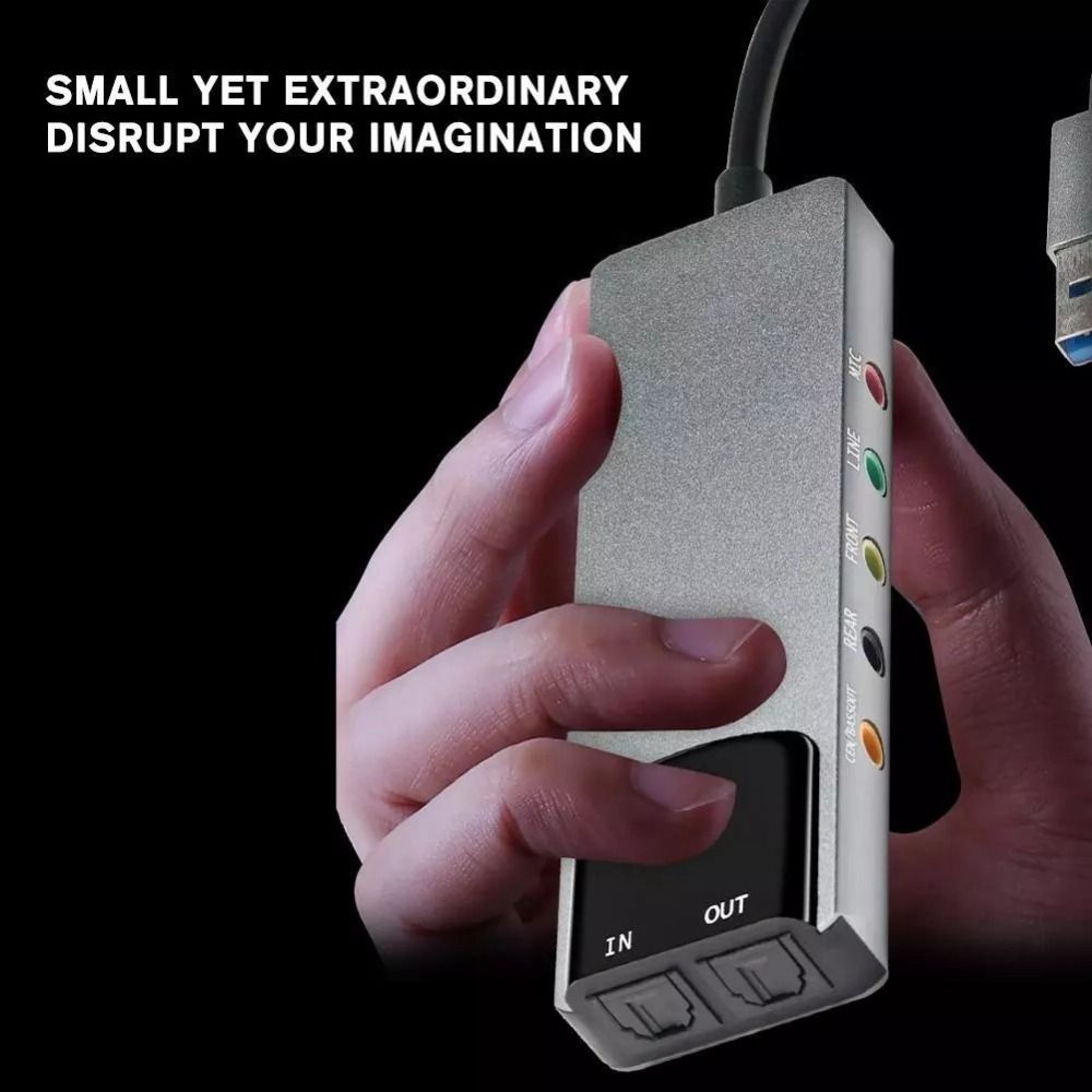 New USB Sound Card 7.1 5.1 Cha - đánh giá và giá Sound Card Usb