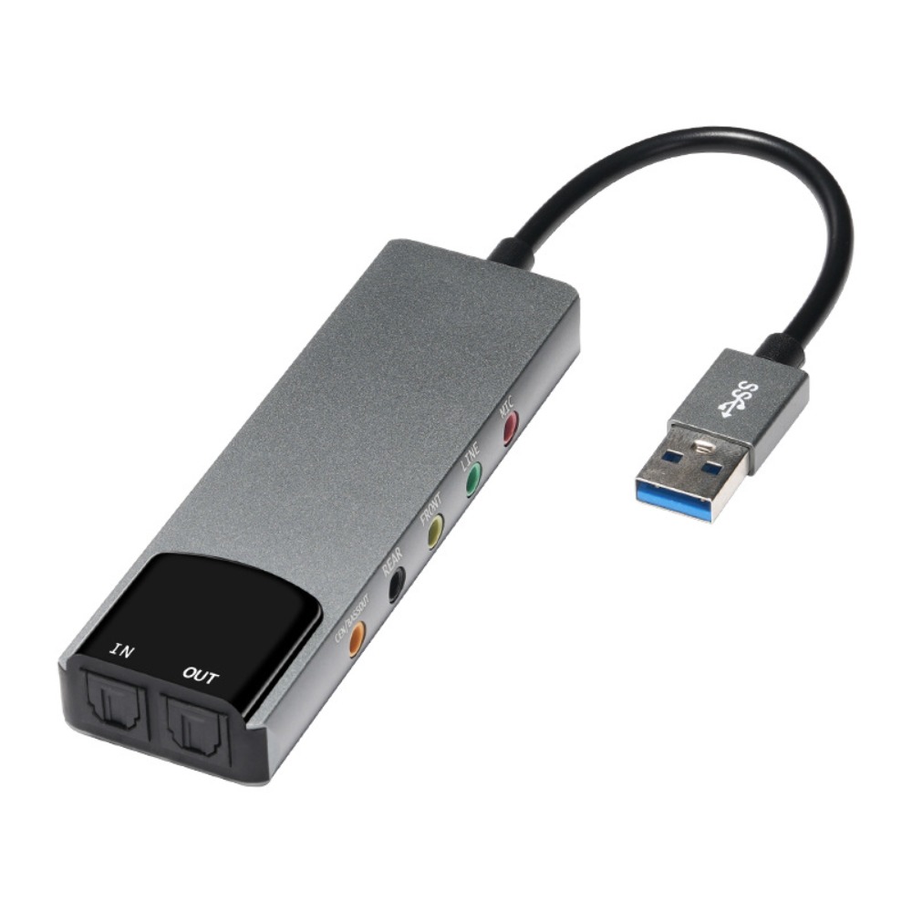 New USB Sound Card 7.1 5.1 Cha - đánh giá và giá Sound Card Usb