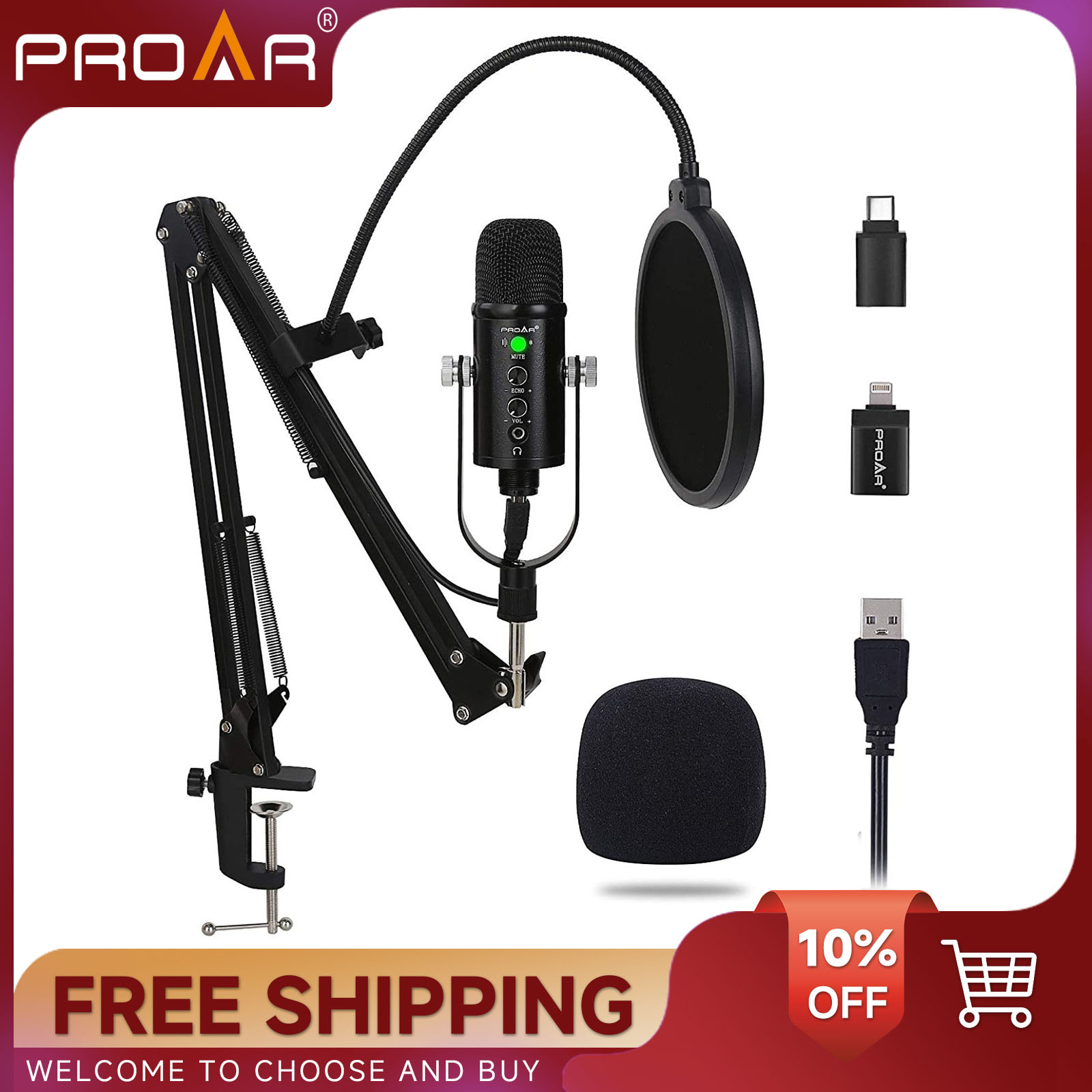 BM86 USB Condenser Microphone  - đánh giá và giá Pc Gaming Youtuber