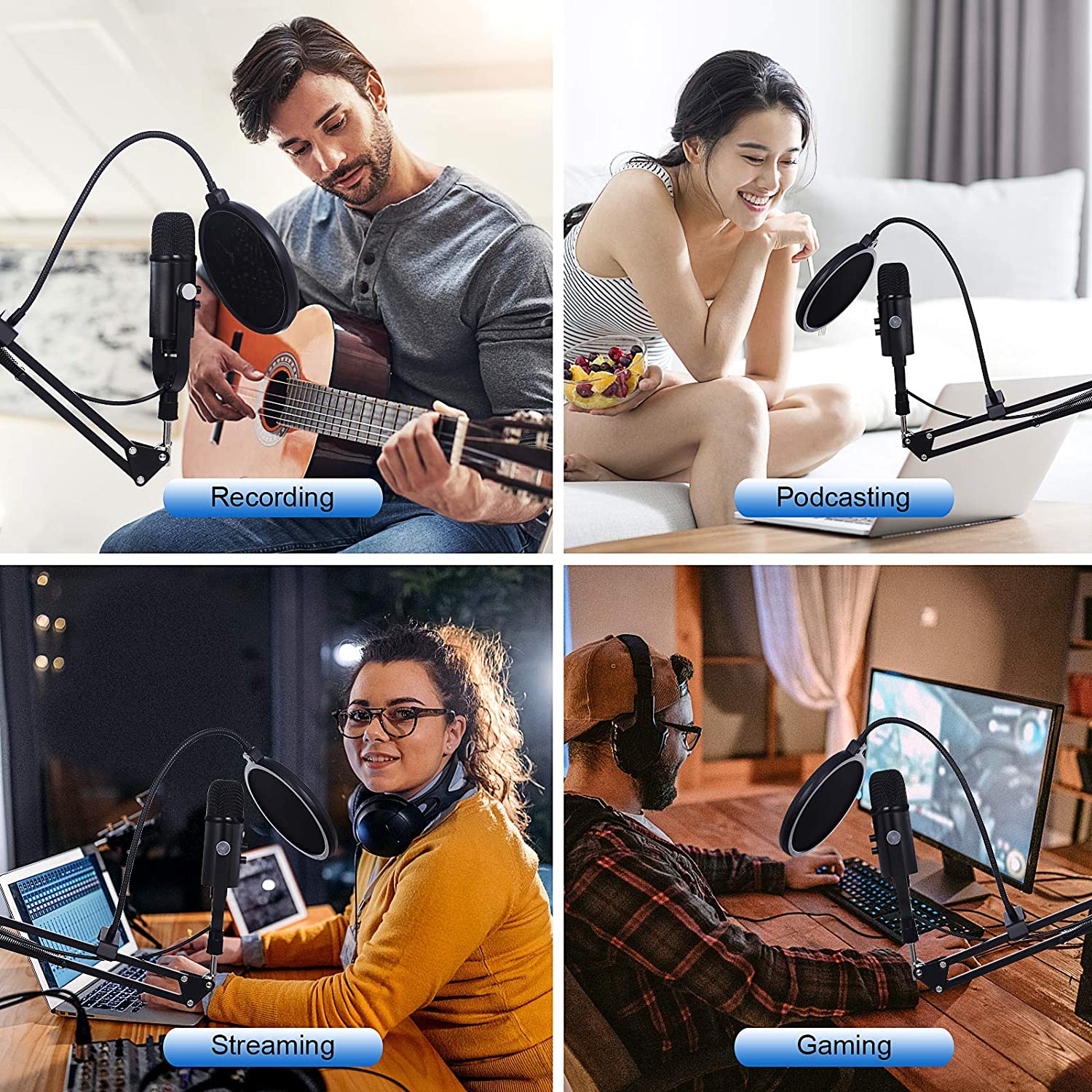 BM86 USB Condenser Microphone  - đánh giá và giá Pc Gaming Youtuber
