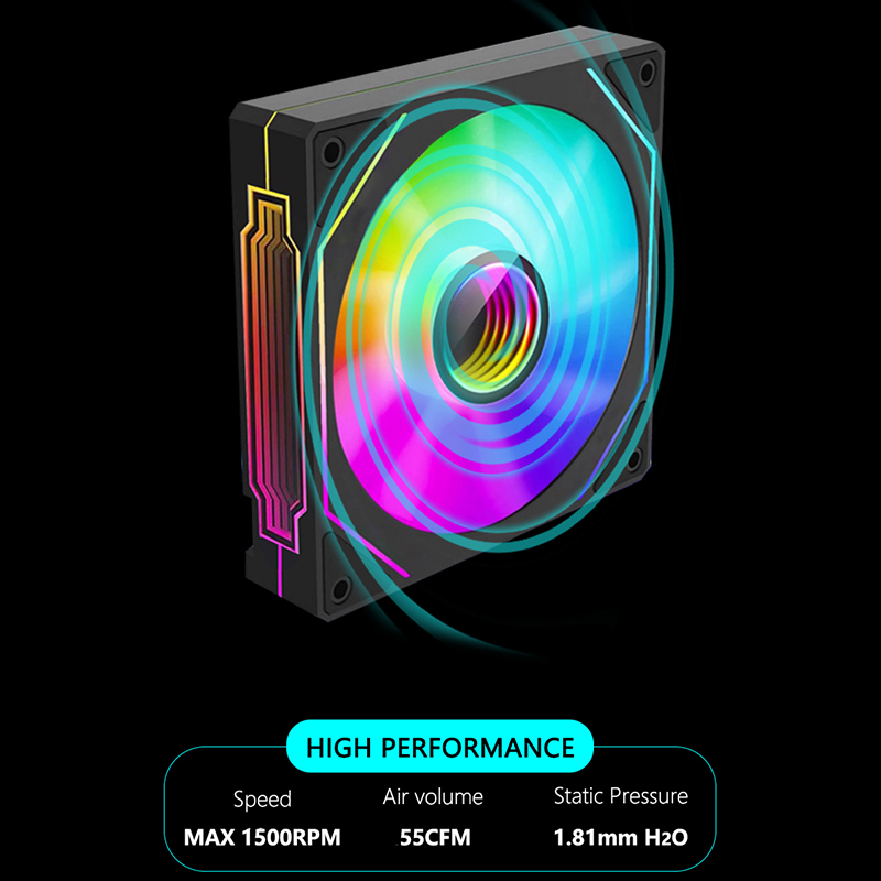 JUMPEAK MS120 120mm Case Fan 5 - đánh giá và giá Pc Gaming Liquid Cooling