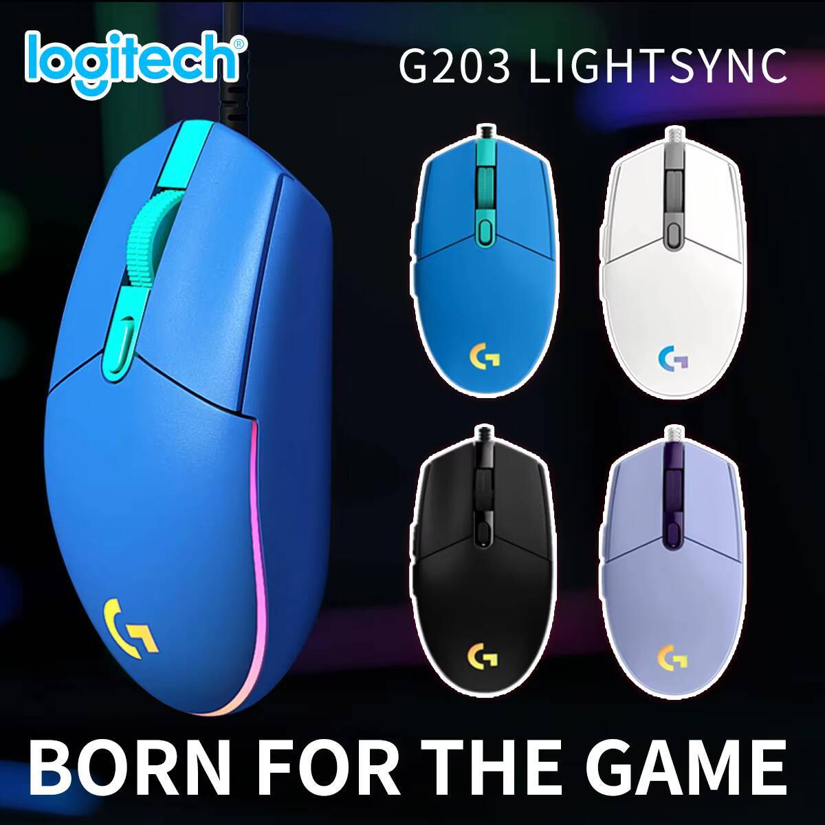 Logitech G203 LIGHTSYNC Gaming - đánh giá và giá Logitech Mouse G203