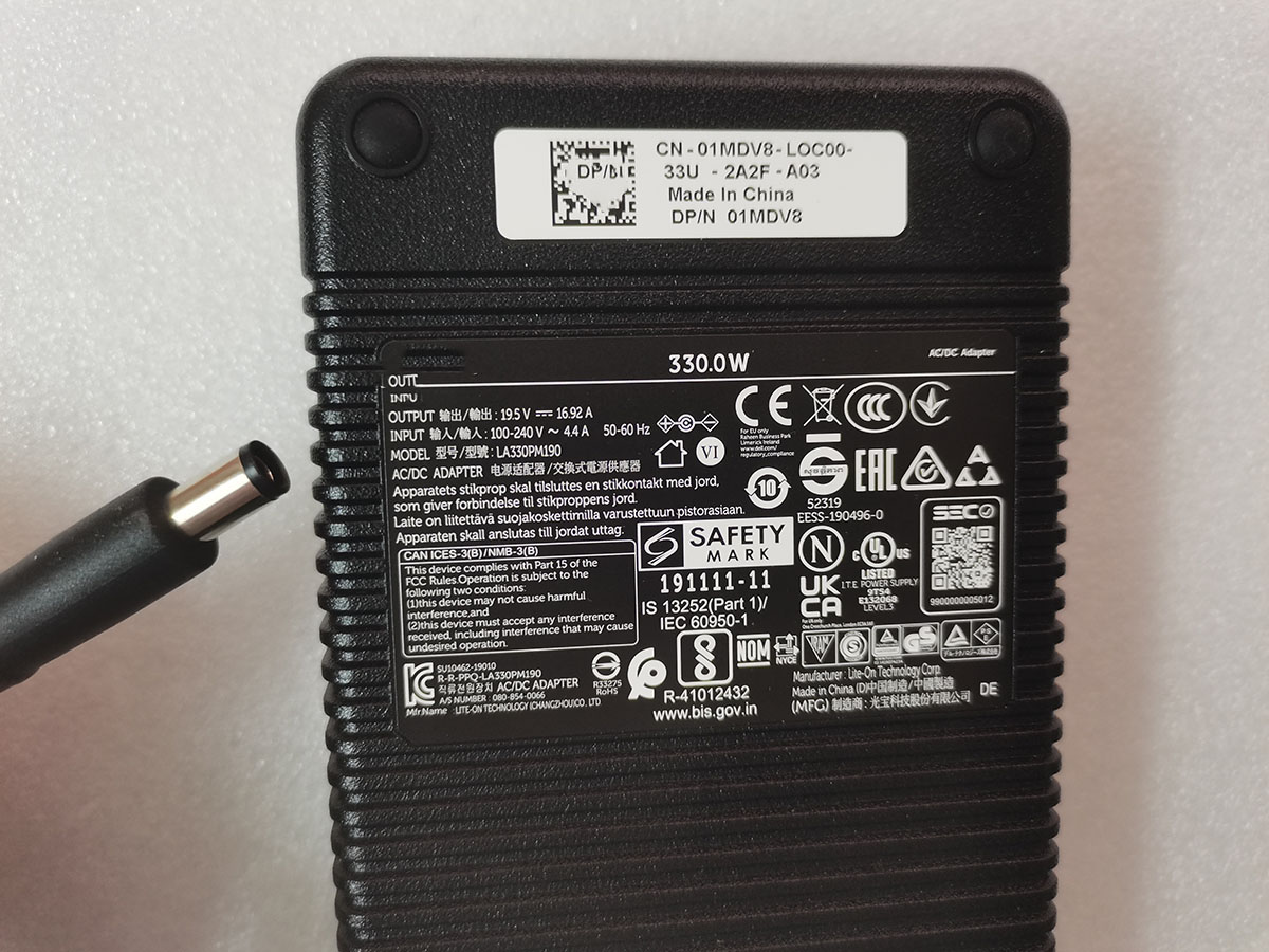 NEW Genuine 330W 19.5V 16.92A  - đánh giá và giá Pc Gaming Dell Alienware