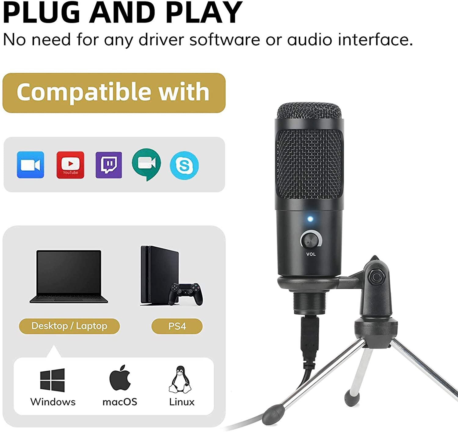 USB Micro Điện Dung Micro Thu  - đánh giá và giá Pc Gaming Youtuber