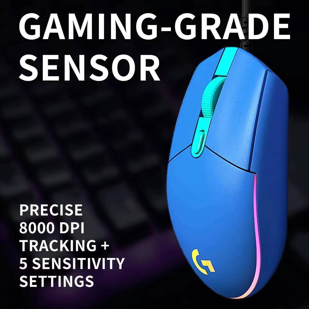 Logitech G203 LIGHTSYNC Wired  - đánh giá và giá Logitech Mouse G203