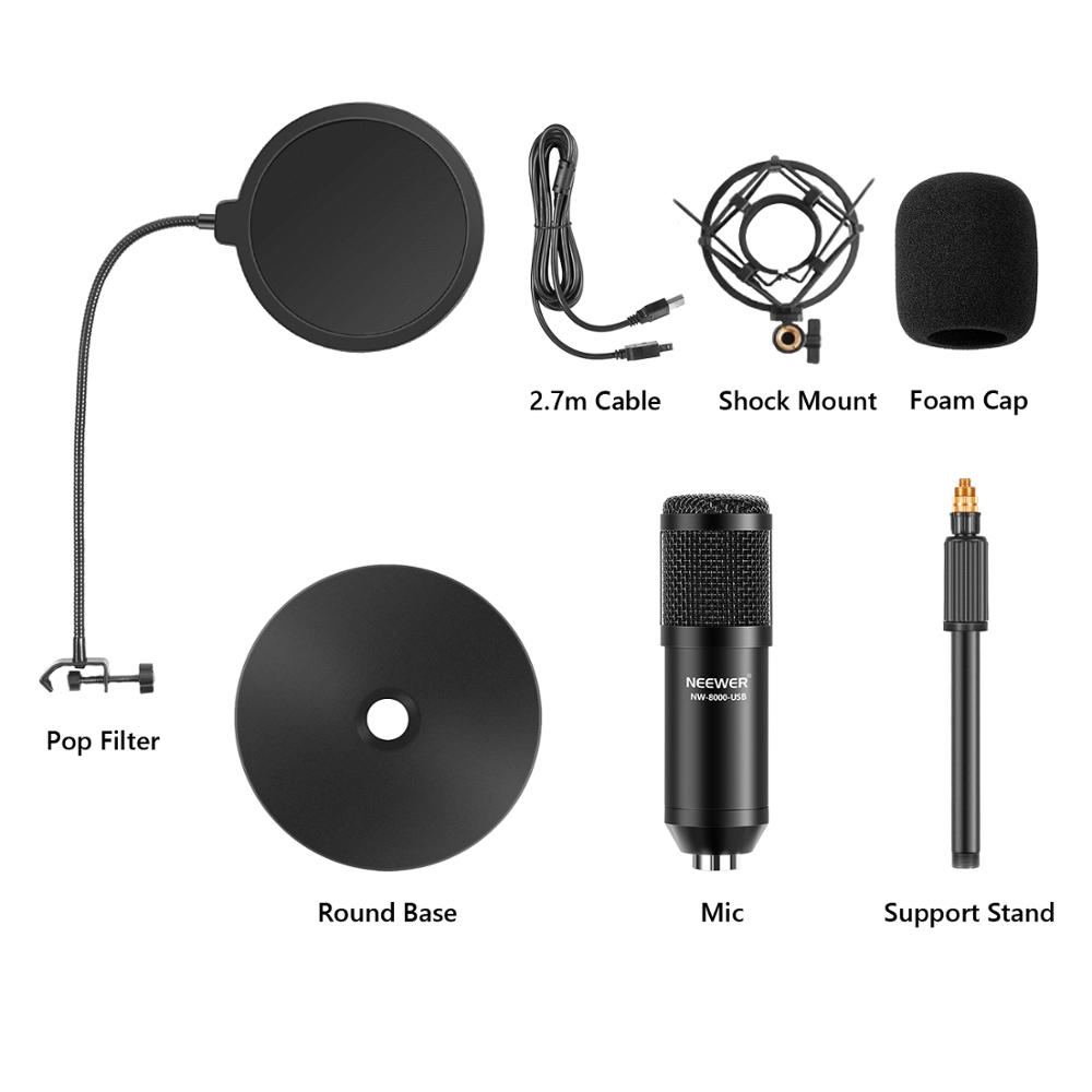Neewer USB Microphone Kit-Plug - đánh giá và giá Pc Gaming Youtuber
