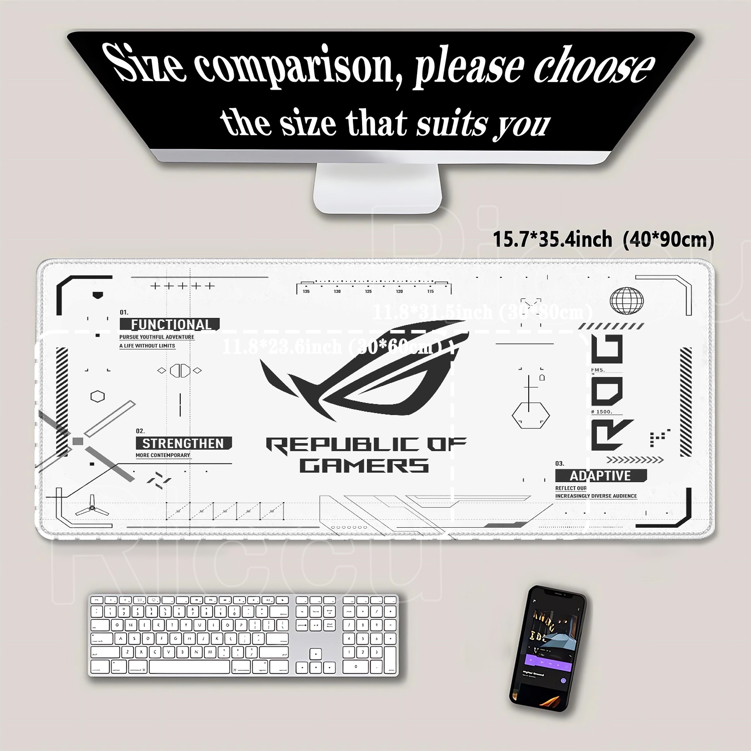 R-ROG Large Gaming Mouse Pad A - đánh giá và giá Pc Gaming Nzxt