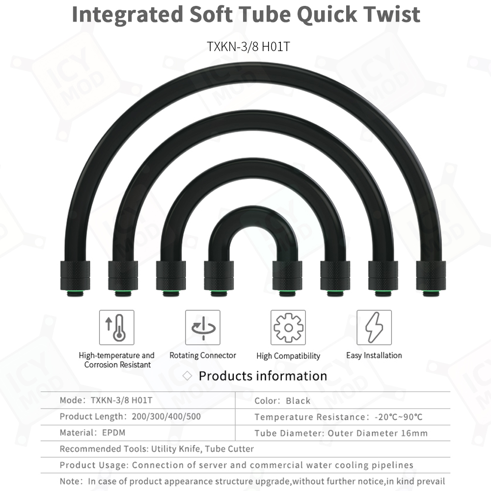 Barrow AIO EPDM Soft Tube G1/4 - đánh giá và giá Pc Gaming Liquid Cooling
