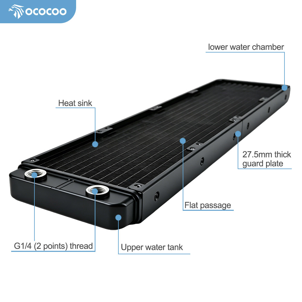 OCOCOO PC Water Cooling Radiat - đánh giá và giá Pc Gaming Liquid Cooling